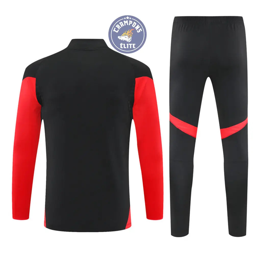 Image of Survêtement d’entraînement demi-zip - Bayern Munich 2025/2026 - Noir/Rouge