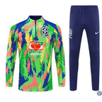 Survêtement d’entraînement demi-zip - Brésil 2025/2026 - Camouflage Vert/Bleu