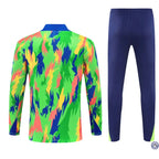 Survêtement d’entraînement demi-zip - Brésil 2025/2026 - Camouflage Vert/Bleu