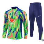 Survêtement d’entraînement demi-zip - Brésil 2025/2026 - Camouflage Vert/Bleu