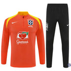 Survêtement d’entraînement demi-zip - Brésil 2025/2026 - Orange/Noir/Jaune