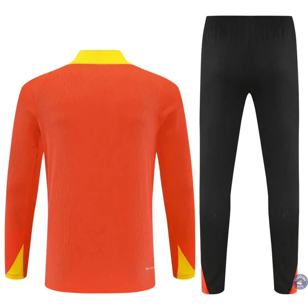Survêtement d’entraînement demi-zip - Brésil 2025/2026 - Orange/Noir/Jaune