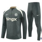 Survêtement d’entraînement demi-zip - Chelsea 2025/2026 - Kaki/Beige