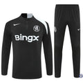 Survêtement d’entraînement demi-zip - Chelsea 2025/2026 - Noir/Blanc