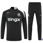 Survêtement d’entraînement demi-zip - Chelsea 2025/2026 - Noir/Blanc
