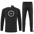 Survêtement d’entraînement demi-zip - Chelsea 2025/2026 - Noir/Blanc