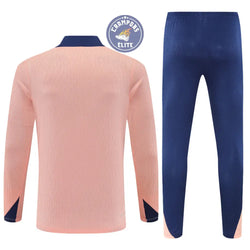 Image of Survêtement d’entraînement demi-zip - Chelsea 2025/2026 - Rose/Bleu Marine