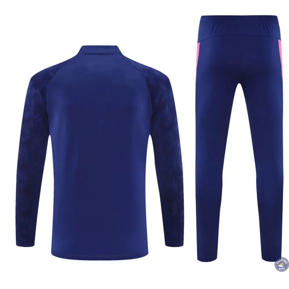 Survêtement d’entraînement demi-zip - Feyenoord 2025/2026 - Bleu/Rose