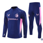 Survêtement d’entraînement demi-zip - Feyenoord 2025/2026 - Bleu/Rose
