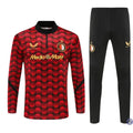 Survêtement Demi-Zip - Feyenoord 2025-2026 - Rouge/Noir
