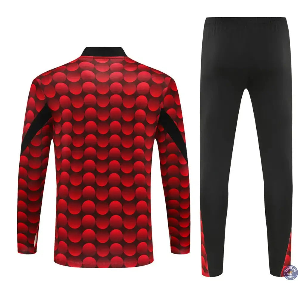 Image of Survêtement Demi-Zip - Feyenoord 2025-2026 - Rouge/Noir
