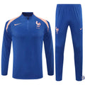 Survêtement d’entraînement demi-zip - France 2025/2026 - Bleu/Rose
