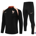 Survêtement d’entraînement demi-zip - France 2025/2026 - Noir/Rose