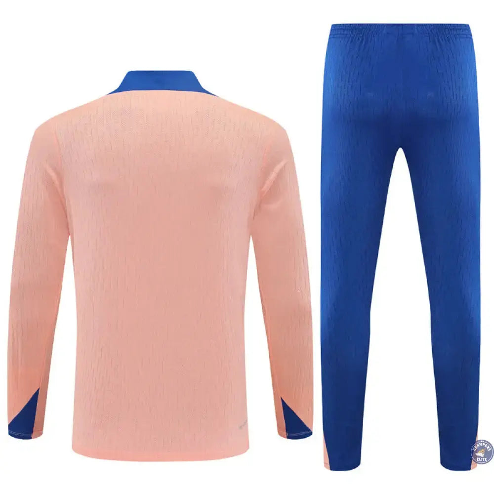 Image of Survêtement d’entraînement demi-zip - France 2025/2026 - Rose/Bleu
