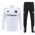 Survêtement d’entraînement demi-zip - Inter Miami 2025/2026 - Blanc/Noir