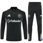 Survêtement d’entraînement demi-zip - Inter Miami 2025/2026 - Noir/Gris Bleuté/Blanc