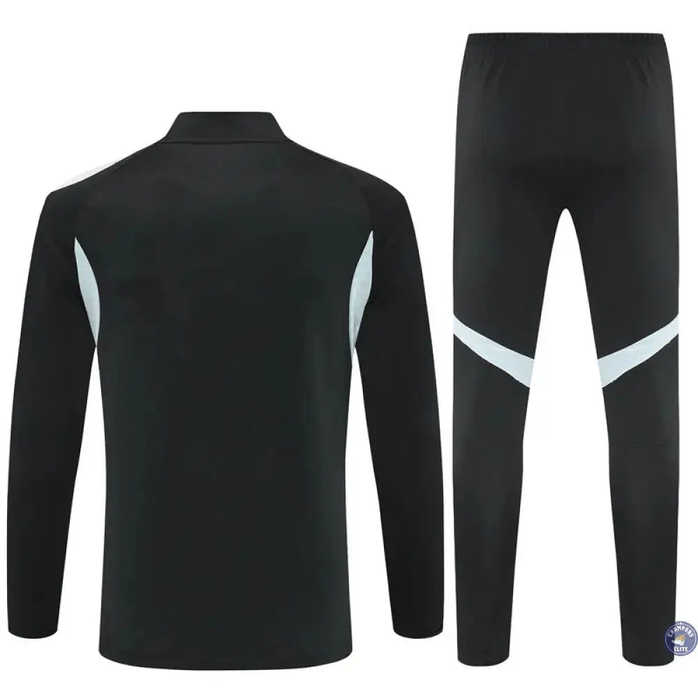 Image of Survêtement d’entraînement demi-zip - Inter Miami 2025/2026 - Noir/Gris Bleuté/Blanc