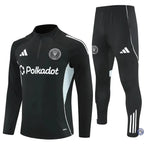 Survêtement d’entraînement demi-zip - Inter Miami 2025/2026 - Noir/Gris Bleuté/Blanc
