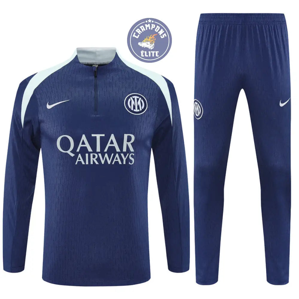 Image of Survêtement d’entraînement demi-zip - Inter Milan 2025/2026 - Bleu Marine/Gris Bleuté