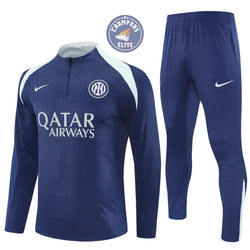 Image of Survêtement d’entraînement demi-zip - Inter Milan 2025/2026 - Bleu Marine/Gris Bleuté