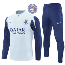 Image of Survêtement d’entraînement demi-zip - Inter Milan 2025/2026 - Gris Bleuté/Bleu Marine