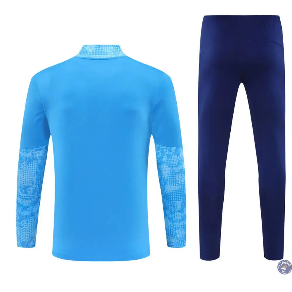 Image of Survêtement d’entraînement demi-zip - Manchester City 2025/2026 - Bleu/Bleu Ciel