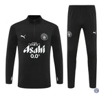 Survêtement d’entraînement demi-zip - Manchester City 2025/2026 - Noir/Blanc