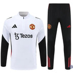 Survêtement d’entraînement demi-zip - Manchester United 2025/2026 - Blanc/Noir/Rouge