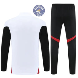 Image of Survêtement d’entraînement demi-zip - Manchester United 2025/2026 - Blanc/Noir/Rouge