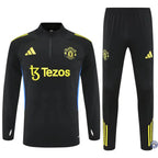 Survêtement d’entraînement demi-zip - Manchester United 2025/2026 - Noir/Bleu/Jaune