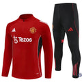 Survêtement d’entraînement demi-zip - Manchester United 2025/2026 - Rouge/Noir/Blanc
