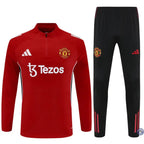 Survêtement d’entraînement demi-zip - Manchester United 2025/2026 - Rouge/Noir/Blanc
