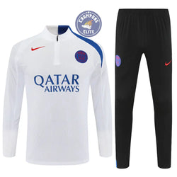Image of Survêtement d’entraînement demi-zip - PSG 2025/2026 - Blanc/Bleu/Noir
