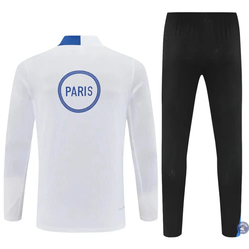 Image of Survêtement d’entraînement demi-zip - PSG 2025/2026 - Blanc/Bleu/Noir