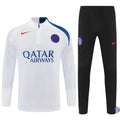 Survêtement d’entraînement demi-zip - PSG 2025/2026 - Blanc/Bleu/Noir