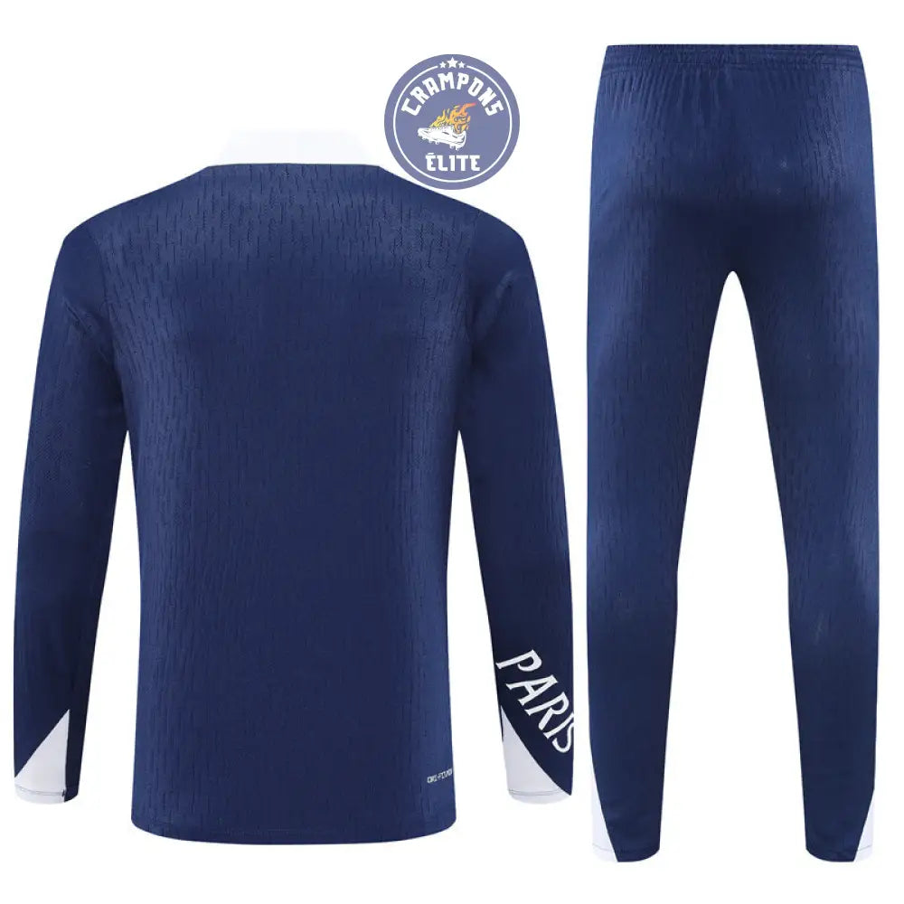 Survêtement d’entraînement demi-zip - PSG 2025/2026 - Bleu Marine/Blanc