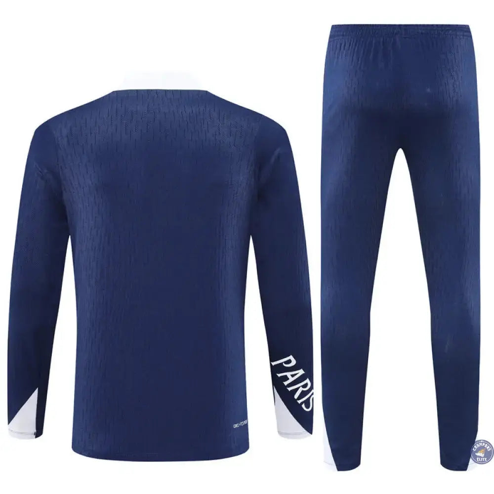 Image of Survêtement d’entraînement demi-zip - PSG 2025/2026 - Bleu Marine/Blanc