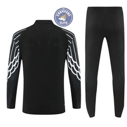 Image of Survêtement d’entraînement demi-zip - PSG 2025/2026 - Noir/Blanc