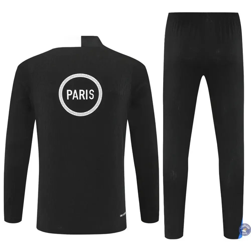 Survêtement d’entraînement demi-zip - PSG 2025/2026 - Noir/Blanc/Rouge