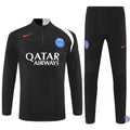 Survêtement d’entraînement demi-zip - PSG 2025/2026 - Noir/Blanc/Rouge