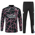 Survêtement d’entraînement demi-zip - PSG 2025/2026 - Noir/Rose/Blanc