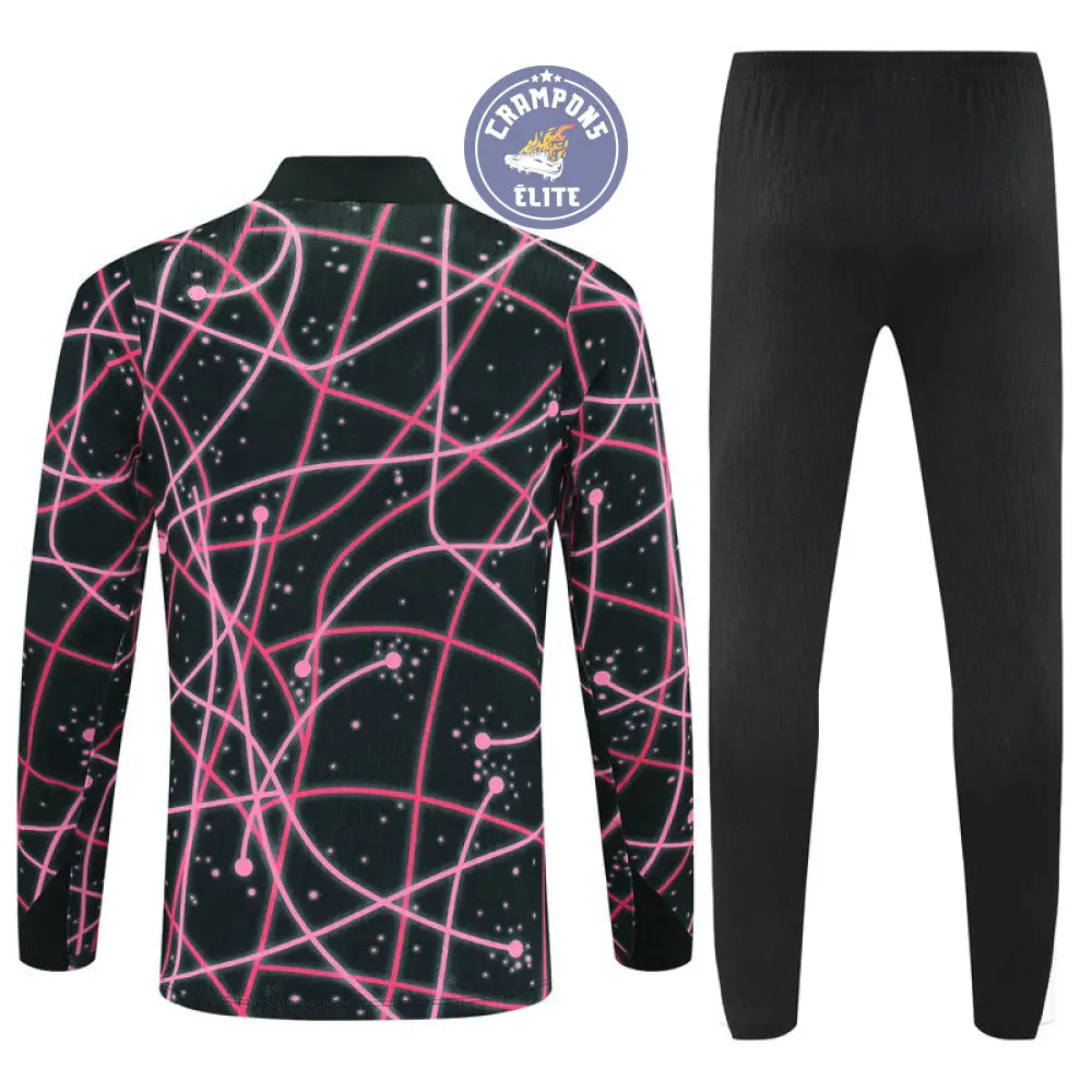 Survêtement d’entraînement demi-zip - PSG 2025/2026 - Noir/Rose/Blanc