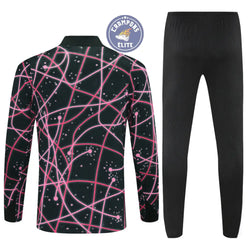 Image of Survêtement d’entraînement demi-zip - PSG 2025/2026 - Noir/Rose/Blanc