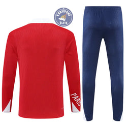 Image of Survêtement d’entraînement demi-zip - PSG 2025/2026 - Rouge/Bleu Marine/Blanc