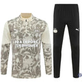 Survêtement d’entraînement demi-zip - PSV 2025/2026 - Beige/Kaki/Noir/Blanc