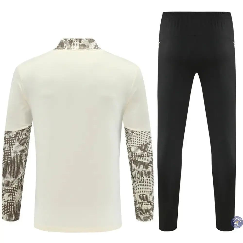 Survêtement d’entraînement demi-zip - PSV 2025/2026 - Beige/Kaki/Noir/Blanc
