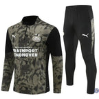 Survêtement d’entraînement demi-zip - PSV 2025/2026 - Kaki/Noir/Blanc