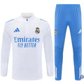Survêtement d’entraînement demi-zip - Real Madrid 2025/2026 - Blanc/Bleu Ciel