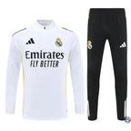 Survêtement d’entraînement demi-zip - Real Madrid 2025/2026 - Blanc/Noir/Gris/Jaune