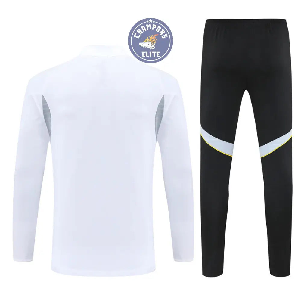 Survêtement d’entraînement demi-zip - Real Madrid 2025/2026 - Blanc/Noir/Gris/Jaune